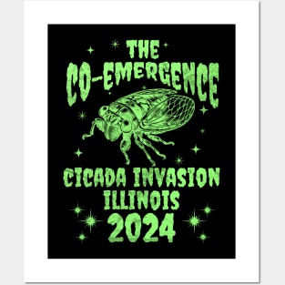 Illinois Cicada Invasion 2024 - Illinois Cicada Co-Emergence 2024 Posters and Art